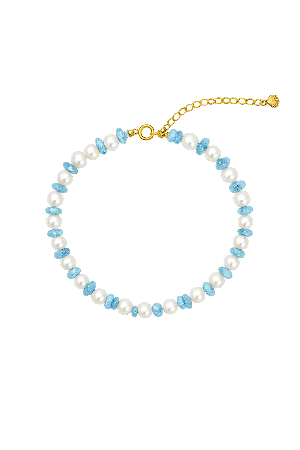 Anklet Azure pearl